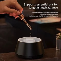 120ml Simulated Candle Flame Aroma Diffuser Ultrasonic Humidifier w/ nightlight