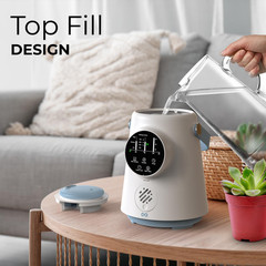 2.5L Top Fill Humidifier – Upgraded Easy to Clean 20HR Runtime Cool Mist Air Moi