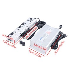 12-Head 110V Ultrasonic Mist Maker Kit Pond Fogger Mister Machine w/2 Buoy NEW!