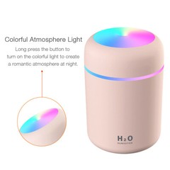 USB Car Air Purifier Diffuser Aroma Oil Humidifier Mist Led Night Light Home