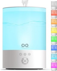 Everlasting Comfort 2.5L Top Fill Humidifier, Quiet Cool Mist, 24HR Runtime