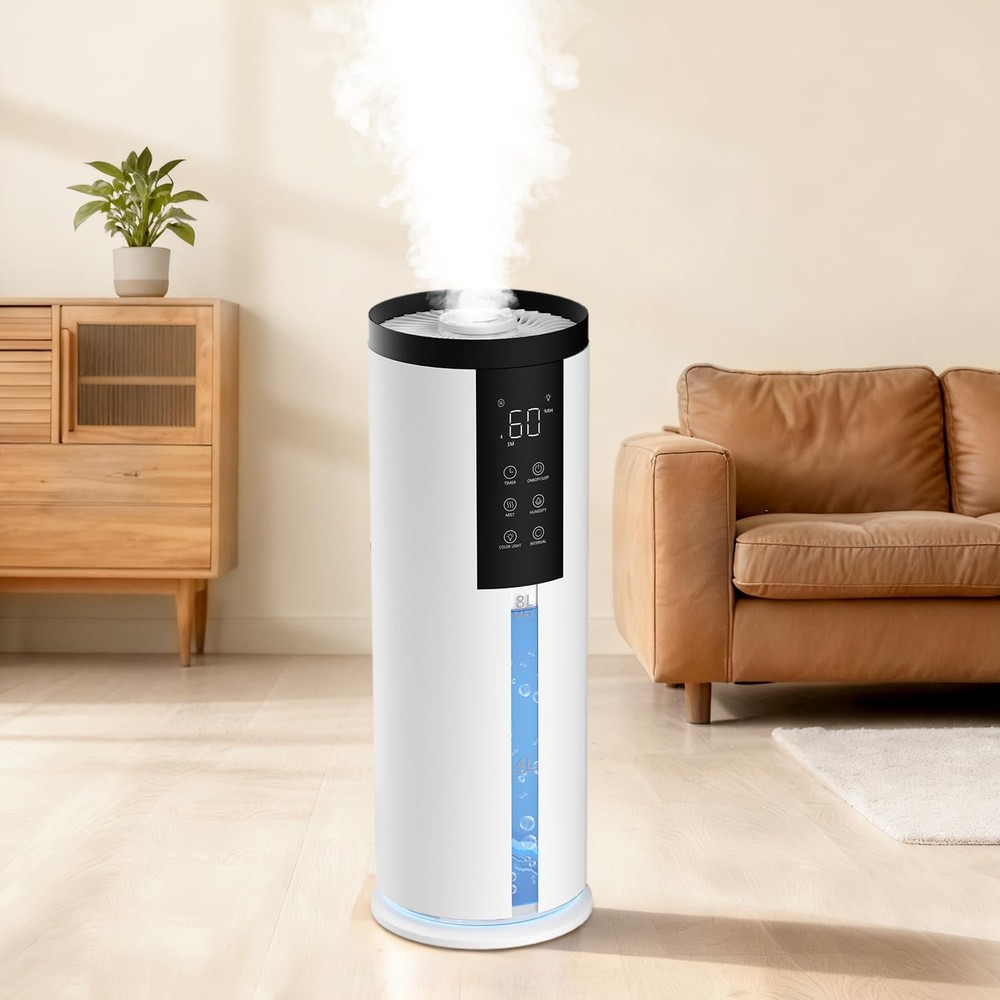 Humidifiers for Large Room 550 ft² – 8L Cool Mist Humidifier for Bedroom Home…