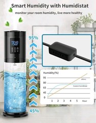 8L Smart Humidifier for Bedroom – 30dB Ultra Quiet, 60H Runtime, Aroma Diffuser