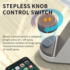 Adjustable Spray Size Wireless Charging Humidifier Over Voltage Protection