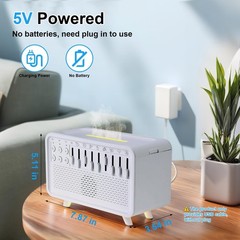 3‑in‑1 White Noise Humidifier — Night Light Sleep Machine w/ 8 Sounds & Timer