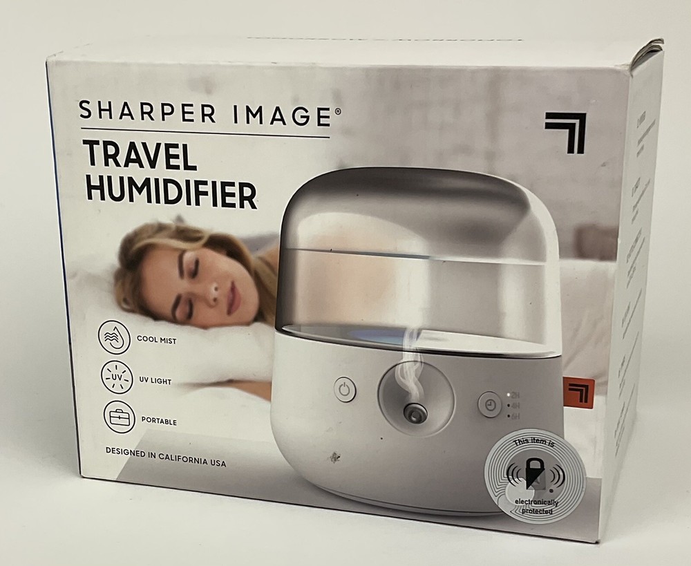 Sharper Image Portable Mini Travel Humidifier Cool Mist UV light USB