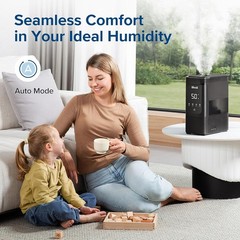 6L Smart Humidifier for Bedroom – Top Fill & Whisper-Quiet
