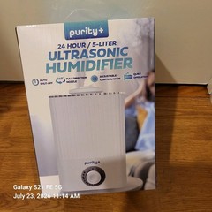 Purity+ 24 Hour 5 Liter Ultrasonic Humidifier New in Box
