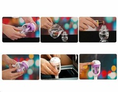 Portable Car Aromatherapy Perfume Air Freshener Humidifier Diffuser Filter Purpl