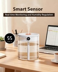 Humidifiers for Bedroom 2L Top Fill for Home Easy to Fill & Clean 36dB Quiet