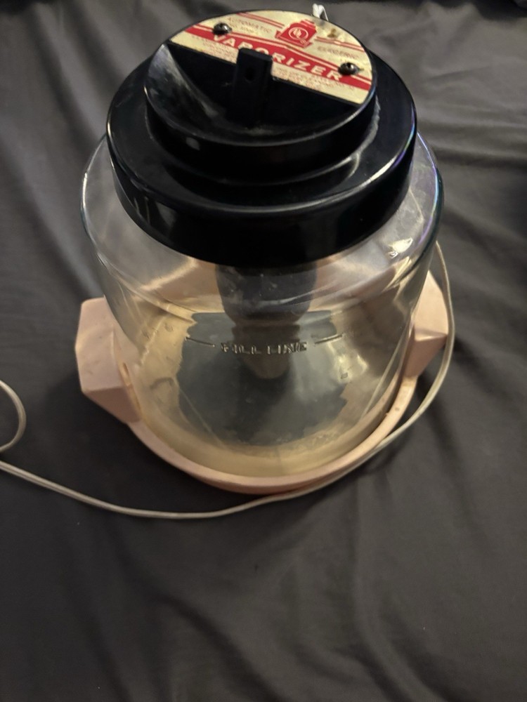Vintage Northern Electric Vaporizer Humidifier White Tray 1 Gallon Glass Jug MCM