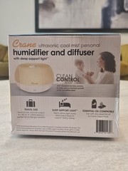 Crane Ultrasonic Cool Most Personal Humidifier & Essential Oil Diffuser NEW