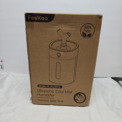 Feekaa Stainless Steel Humidifier Easy Clean, 1Gal/4L Cool Mist Humidifiers Wht