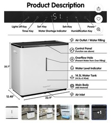YougetTech (4.5) 34 YougetTech Evaporative Humidifiers for Large Living Space