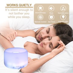 500ML Essential Oil Diffuser LED Humidifier Ultrasonic Aromatherapy Air Purifier