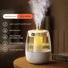 Cool Mist Ultrasonic Humidifier Quiet Filterless Auto Shut Off 1.5L white