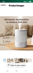 Humidifiers for Bedroom Large room,Top fill 2.5L Ultrasonic cool mist