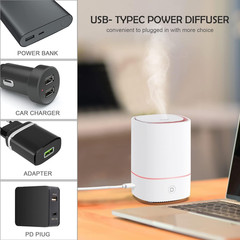 Difusor Aceites Esenciales 150ml USB Humidificador Aromaterapia Led 7 Colores