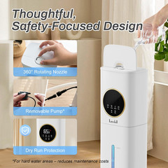Humidifier Large Room, 2.1Gal/8L Humidifiers for Bedroom Home with Essential Oil