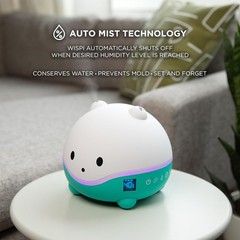 LittleHippo WISPI 3-in-1 Humidifier, Aroma Diffuser and Night Light – 3 Speeds