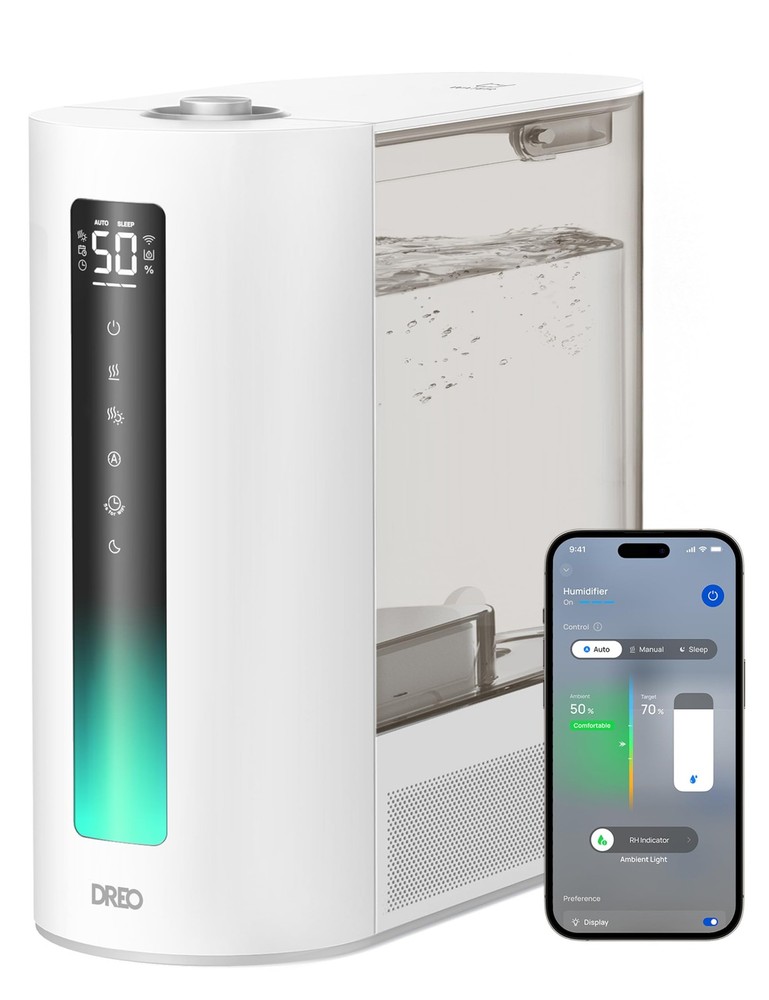 DREO 6L Smart Humidifiers for Bedroom, Warm and Cool Mist for Large Room | 60…