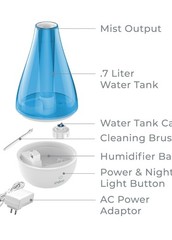 Pure Enrichment Mistaire Studio Ultrasonic Cool Mist Humidifier for Small