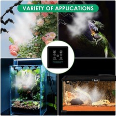 MECESOR Automatic Reptile Mister Humidifier with Timer,Programmable Terrarium…