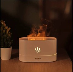 180ml USB Air Humidifier Essential Oil Aroma Diffuser 3D Flame Mist Home Decor
