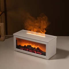 Fireplace Fire Flame Humidifier 7 Colors Aromatherapy Essential Oil Diffuser