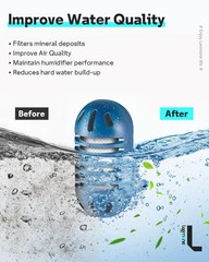 Demineralization Cartridge for Ultrasonic Humidifiers, 20 Pack Water Filter Repl