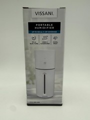 Vissani Portable Cool Mist Humidifier 10 oz — Color Changing Light, Top Fill NEW