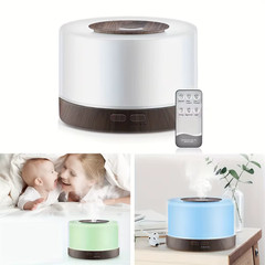 500ml Wood Grain Essential Oil Diffuser Ultrasonic Humidifier For Home Office