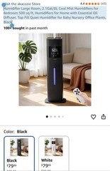 Humidifier Large Room, 2.1Gal/8L Cool Mist Humidifiers for Bedroom 500 sq ft,