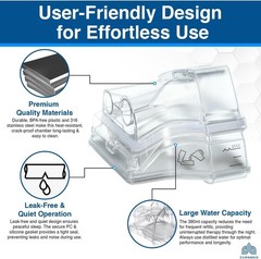 Durable Water Chamber for CPAP Humidification: AirSense 10, 20 Filters Included