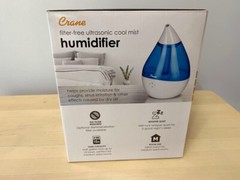 Crane 0.5 GL Cool Mist Ultrasonic Humidifier Blue & White EE-5302
