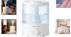 1.5L Whisper-Quiet Ultrasonic Cool Mist Humidifier & Aroma Diffuser, 10-Hour Run