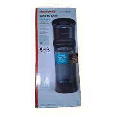 Honeywell Cool Moisture Tower Humidifier Easy-to-Care, Black, Large Room, 1.7gal