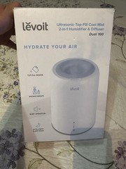 Levoit Ultrasonic Top-Fill Cool Mist 2-in-1 Humidifier Diffuser Dual 100-RBW