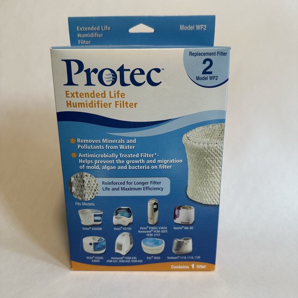 Protec WF2 Humidifier Filter NIB Vicks Sunbeam Honeywell Enviracare ReliOn