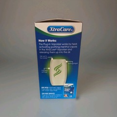 Xtra Care Non Medicated Plug In Vaporizer w/ Nightlight Waterless Menthol