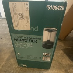 Highland 1.2 Gal Cool/Warm Mist Humidifier Top-Fill Touch Night Light 5106428