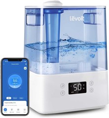 Classic300S Ultrasonic Smart Top Fill Humidifier, Extra Large 6L Tank for Who…