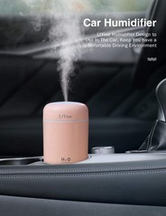 LtYioe Colorful Cool Mini Humidifier, USB Personal Desktop Humidifier for Car, O