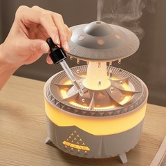 Relaxing Raindrop Humidifier Aroma Diffuser W/ Remote Control Colourful Lights