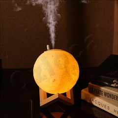 Air Humidifier 3D Moon Lamp Night light Aroma Diffuser USB Home Purifier 880ml