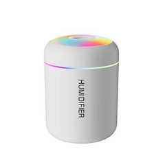 Mini USB Air Humidifier 180ml, Aroma Diffuser, LED Mist Maker for Home/car