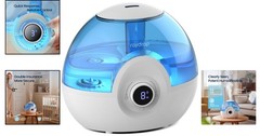 30-Hour Runtime Cool Mist Humidifier – Ideal for Bedrooms, Nurseries, & Plants