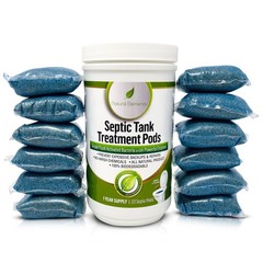 Natural Elements Septic Tank Treatment Pods | 1-Year 12 Count (Pack of 1)