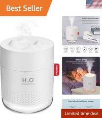 500ml Small Humidifier – Travel-Friendly, Safe Auto Shut-Off & 12hr Runtime