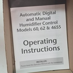 Aprilaire 4655 Manual Humidistat Control Precision control for optimal comfort